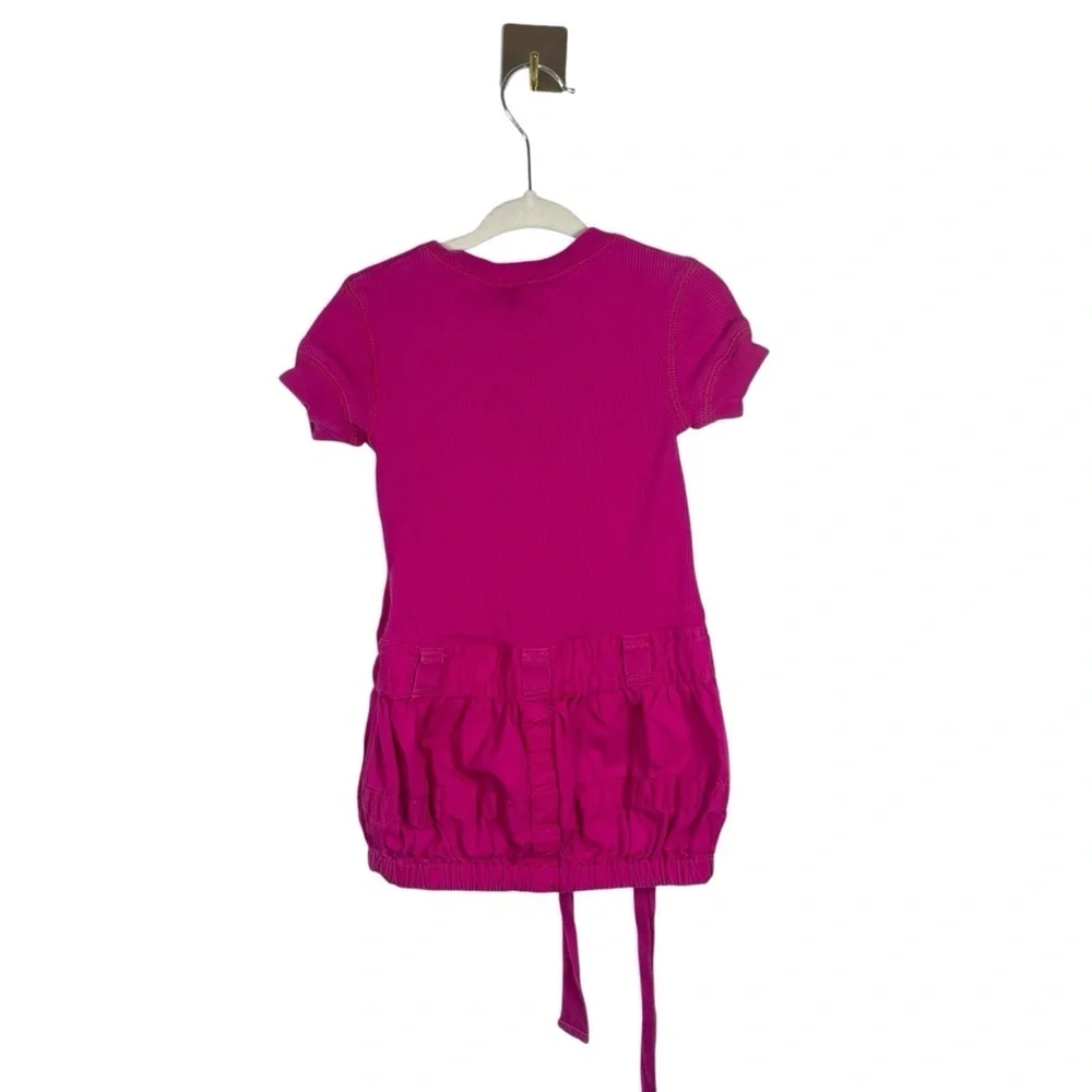 Ralph Lauren Girls Tie Waist Cargo Dress in Pink Size 2T
